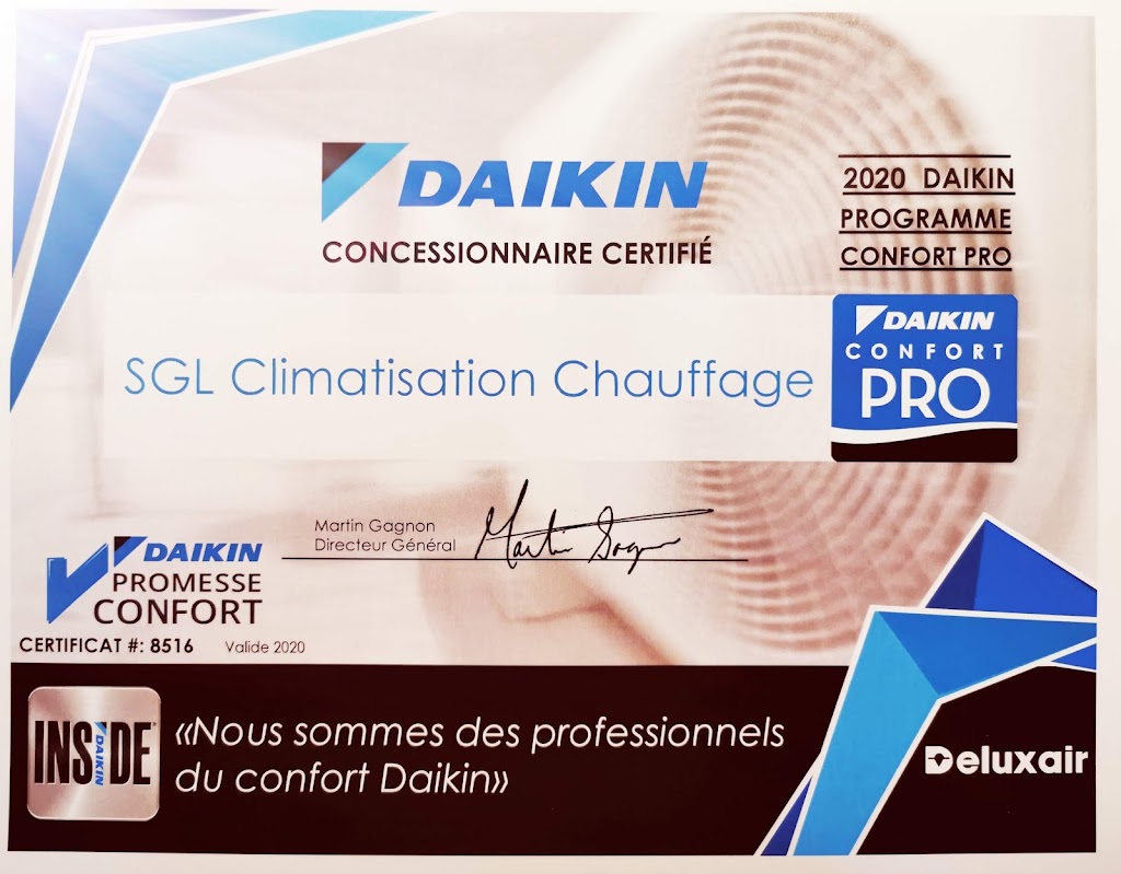 SGL Air Conditioning Heating inc. | 345 Rue des Entrepreneurs, Québec, QC G1M 1B4, Canada | Phone: (418) 440-8516