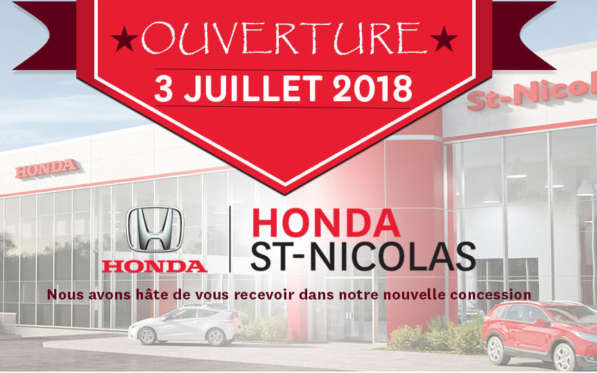 Honda St-Nicolas | 586 Rue de Bernières, Saint-Nicolas, QC G7A 1E4, Canada | Phone: (418) 754-3333