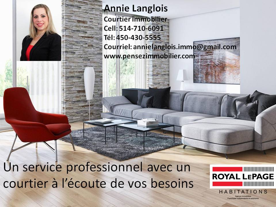 Annie Langlois, courtier immobilier | 305 Boul De La Seigneurie #100, Blainville, QC J7C 0E6, Canada | Phone: (514) 710-6091