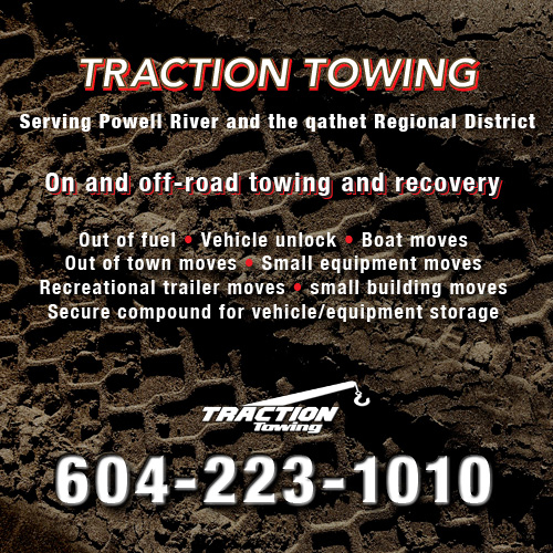 Traction Towing | 4042 Padgett Rd, Powell River, BC V8A 0S9, Canada | Phone: (604) 223-1010