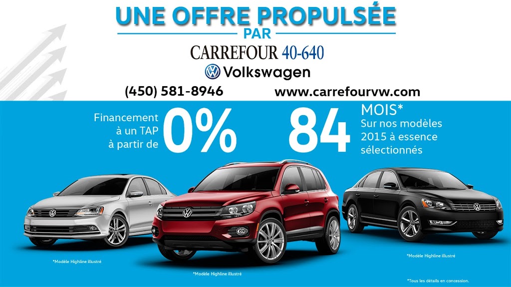 Carrefour 40-640 Volkswagen | 90 Chemin des Quarante-Arpents, Charlemagne, QC J5Z 0B5, Canada | Phone: (450) 581-8946