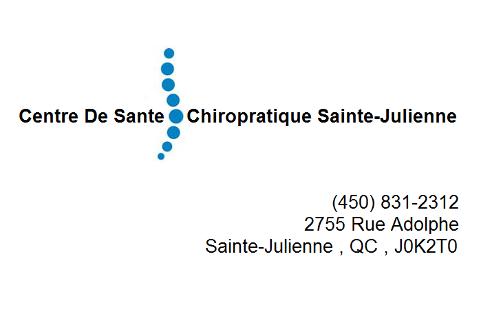 Centre De Sante Chiropratique Sainte-Julienne | 2755 Rue Adolphe, Sainte-Julienne, QC J0K 2T0, Canada | Phone: (450) 831-2312