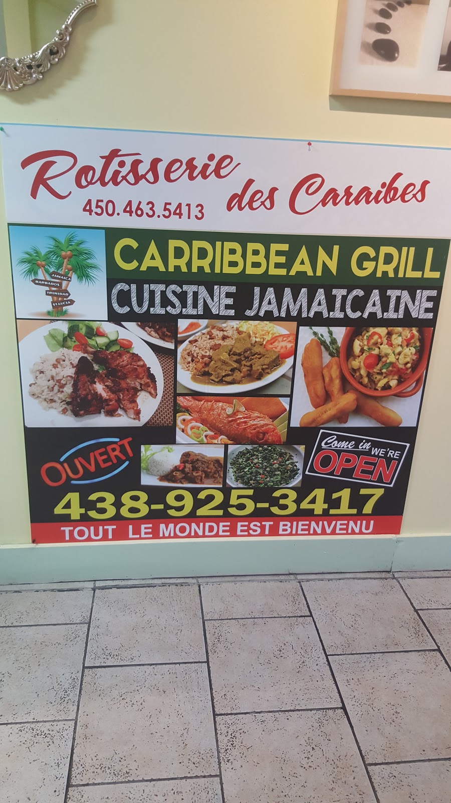 Caribbean Grill/Rotisserie Caraïbes Jamaïcaines | 1999 Boulevard Édouard, Saint-Hubert, QC J4T 1Z3, Canada | Phone: (438) 925-3417