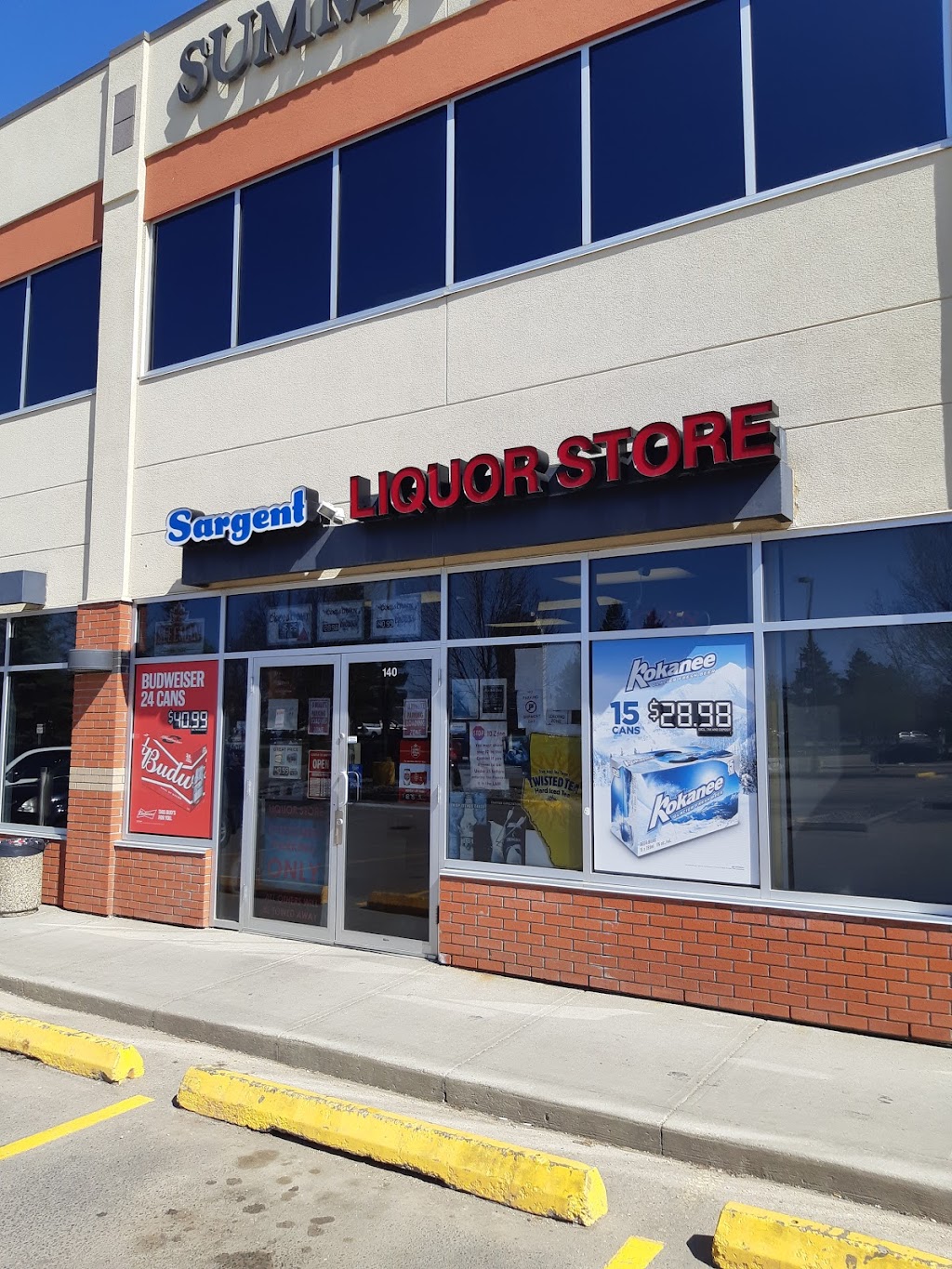 Sargent Liquor Store | 190 Boudreau Rd Unit 140, St. Albert, AB T8N 6B9, Canada | Phone: (780) 419-2464