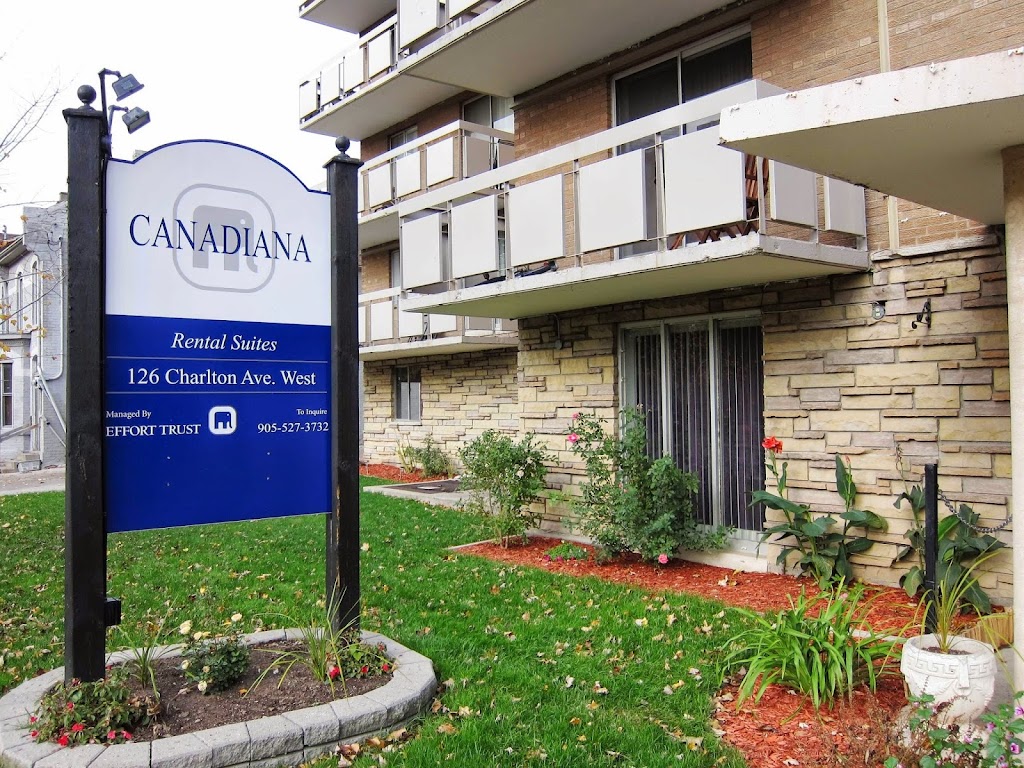 Canadiana Apartments | 126 Charlton Ave W, Hamilton, ON L8P 2C6, Canada | Phone: (905) 527-3732