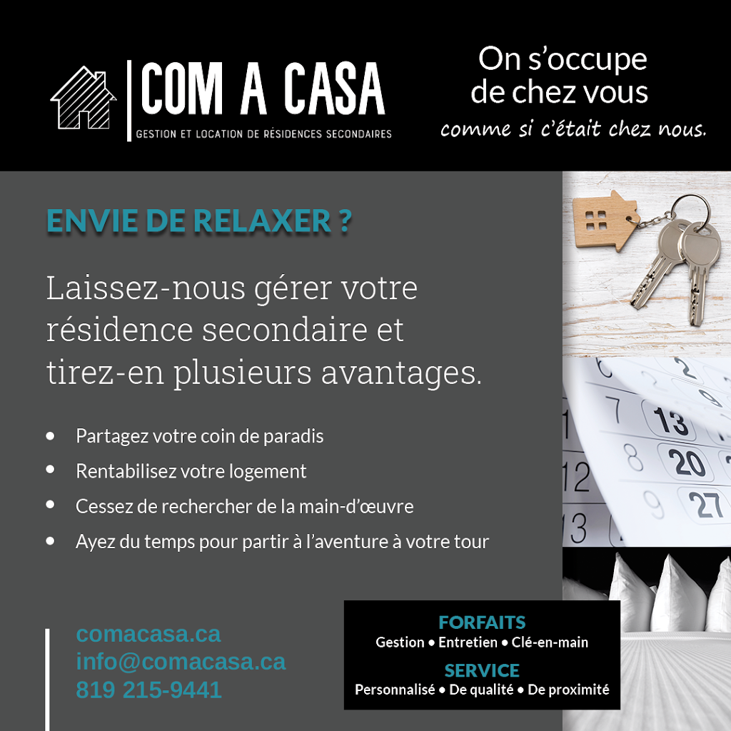 Gestion et location de résidences secondaires COM À CASA | 34 Chem. Guertin, Messines, QC J0X 2J0, Canada | Phone: (819) 215-9441