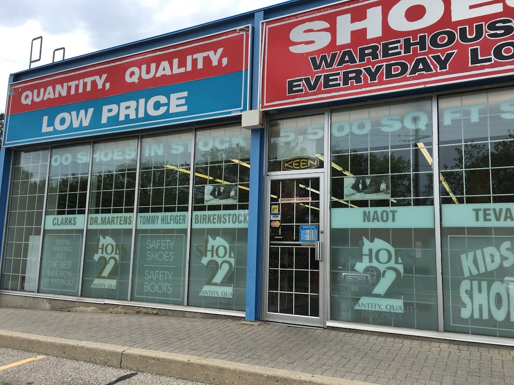 Shoes 22 Waterloo | 133 Weber St N, Waterloo, ON N2J 3G9, Canada | Phone: (519) 746-4983