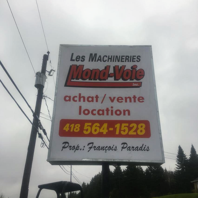 Les Machineries Mond-Voie Inc. | 358 Rang St Elzéar, Saint-Tite-des-Caps, QC G0A 4J0, Canada | Phone: (418) 564-1528