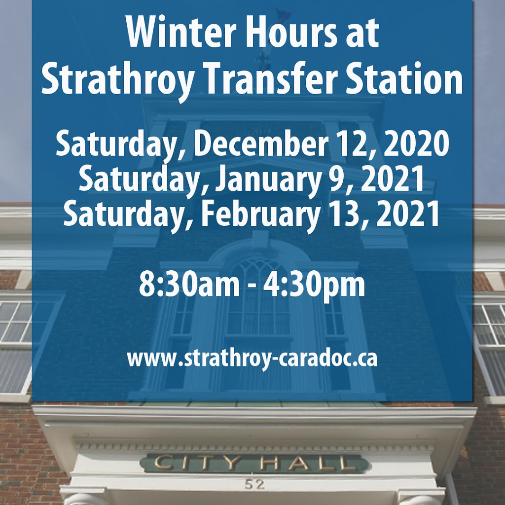 Strathroy Transfer Station | 27786 Pike Rd, Strathroy, ON N7G 3H5, Canada | Phone: (519) 245-1105