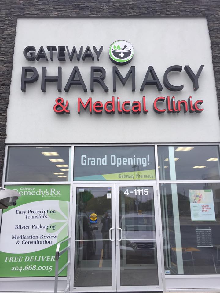 Gateway Pharmacy | 4-1115 Gateway Rd, Winnipeg, MB R2G 0A5, Canada | Phone: (204) 668-0015