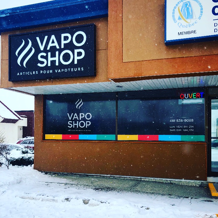 Vaposhop | 104 Route du Président-Kennedy Local 101, Lévis, QC G6V 6C9, Canada | Phone: (418) 838-8088