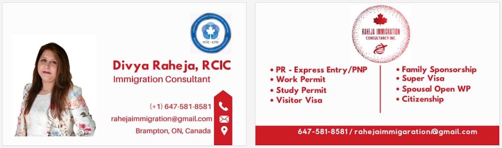 Raheja Immigration Consultancy Inc. | 60 Vezna Cres, Brampton, ON L6X 5K5, Canada | Phone: (647) 581-8581