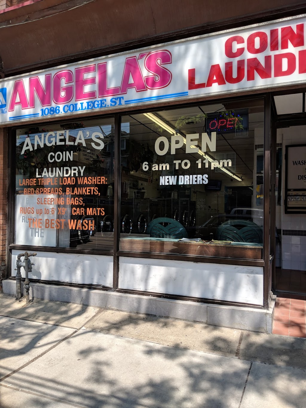 Angelas Coin Laundry | 1086 College St, Toronto, ON M6H 1B3, Canada | Phone: (647) 668-8728