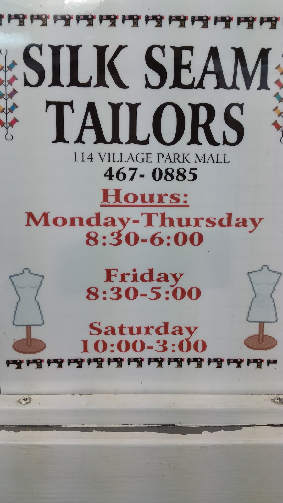 Silk Seam Tailors | 937 Fir St, Sherwood Park, AB T8A 4N6, Canada | Phone: (780) 467-0885