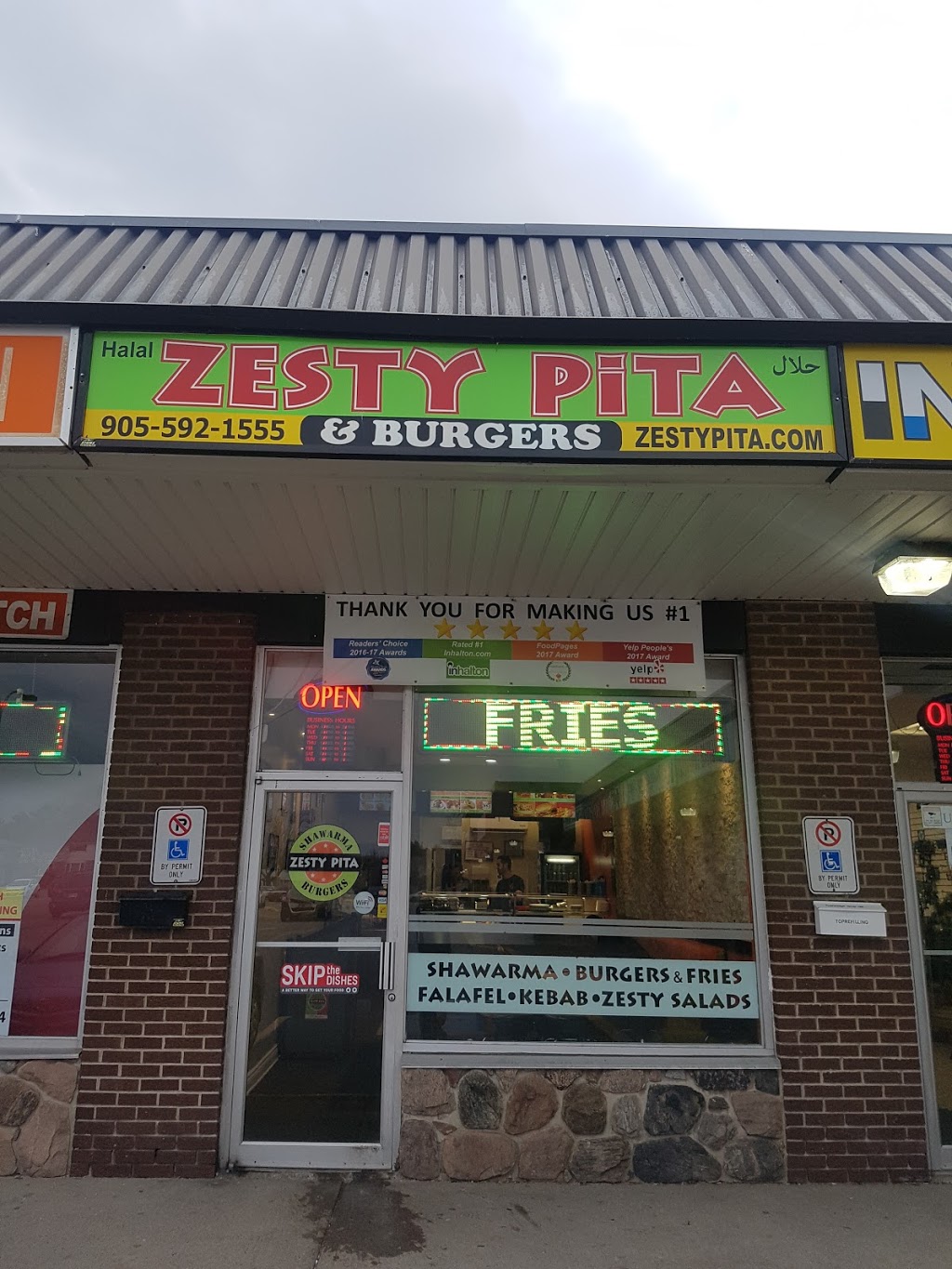 Zesty Pita - Shawarma & Halal Grill | 4033 New St, Burlington, ON L7L 1S8, Canada | Phone: (905) 592-1555