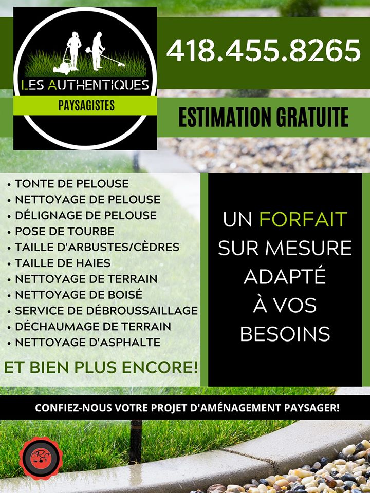 Les Authentiques Paysagistes | 17 Avenue Birch, Shannon, QC G0A 4N1, Canada | Phone: (418) 455-8265