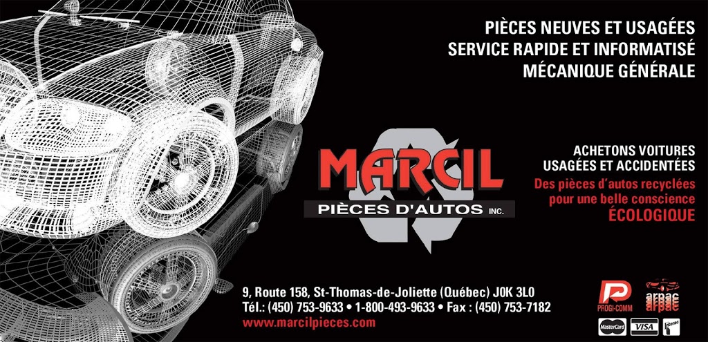 Marcil Pieces DAutos Inc. | 9 QC-158, Saint-Thomas, QC J0K 3L0, Canada | Phone: (450) 753-9633