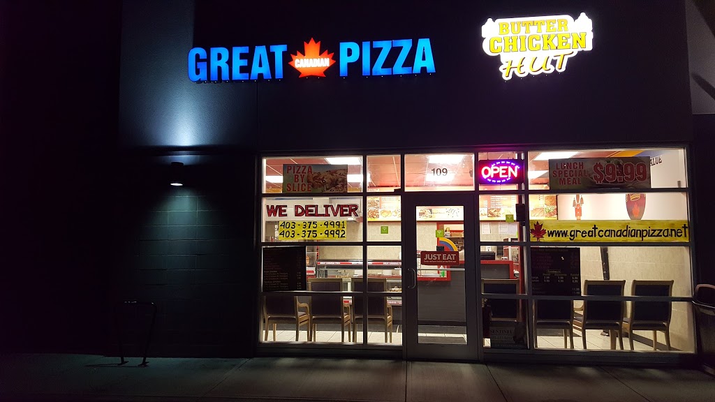 Great Canadian Pizza - Butter Chicken Hut | 5029 Nose Hill Dr NW #109, Calgary, AB T3L 0A2, Canada | Phone: (403) 375-9991