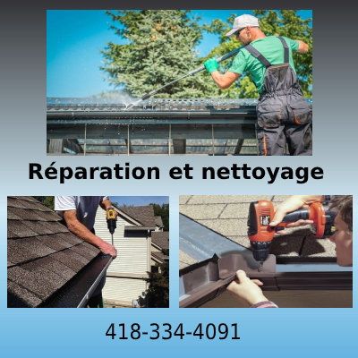 Réparation et nettoyage de gouttière Edgar Pomerleau inc. | 5 Av. du Parc, Sainte-Clotilde-de-Beauce, QC G0N 1C0, Canada | Phone: (418) 334-4091