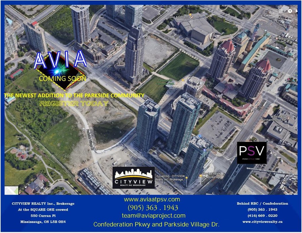 AVIA CONDO | CITYVIEW REALTY | 525 Curran Place, Mississauga, ON L5B 0H4, Canada | Phone: (416) 669-0220