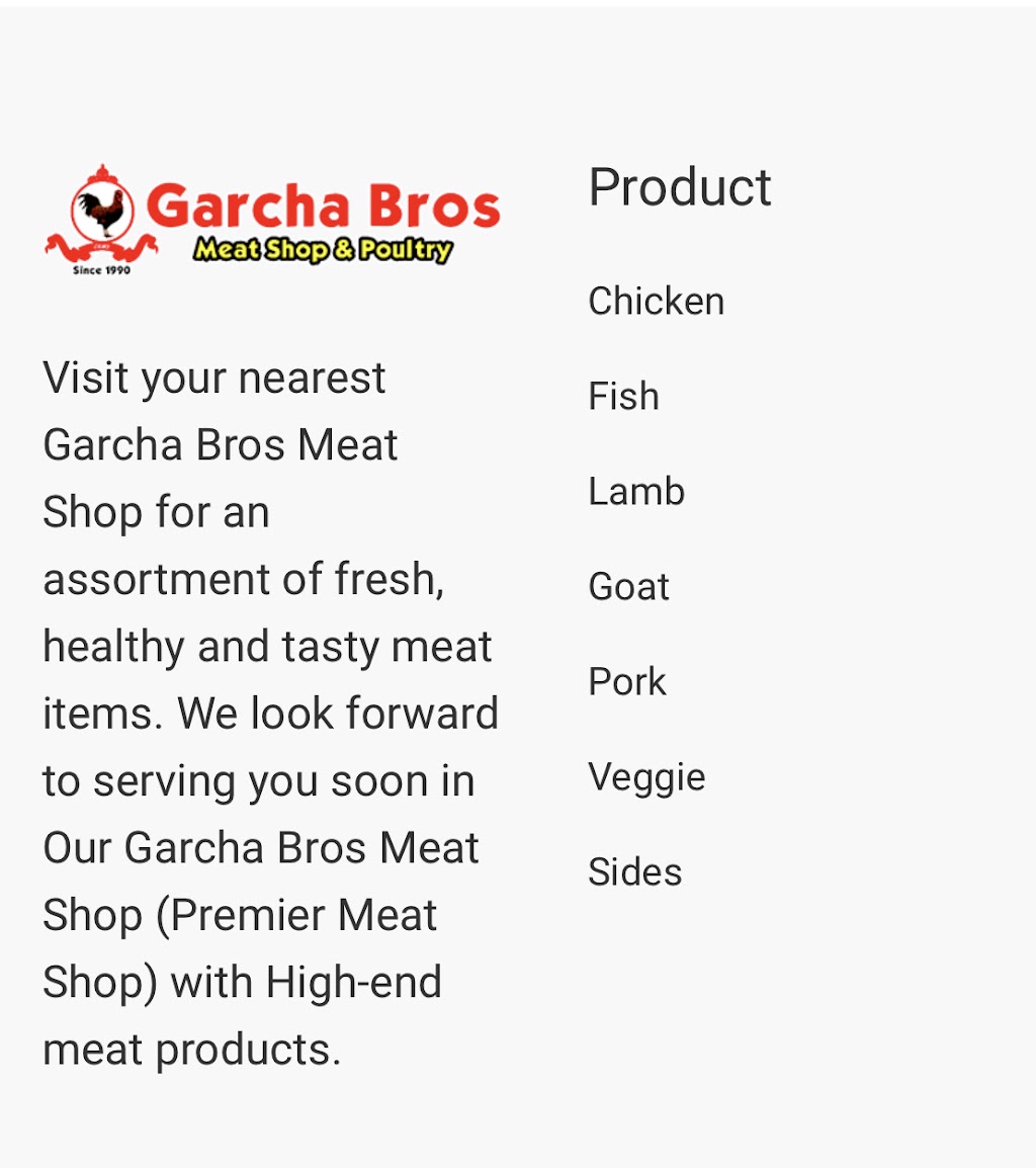 Garcha Bros Meat Shop & Poultry | 1115 Gateway Rd Unit 5, Winnipeg, MB R2G 0A5, Canada | Phone: (204) 661-3513