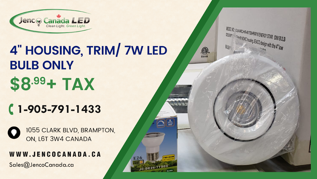 Jenco Canada LED | 1055 Clark Blvd, Brampton, ON L6T 3W4, Canada | Phone: (905) 791-1433