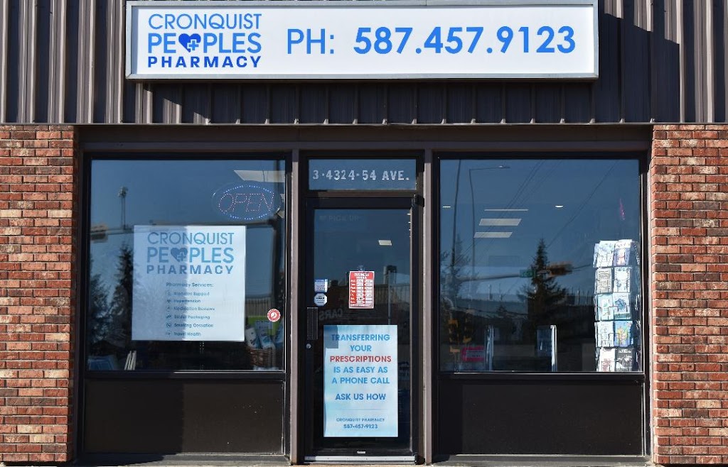 Cronquist PEOPLES Pharmacy | 4324 54 Ave #3, Red Deer, AB T4N 4M2, Canada | Phone: (587) 457-9123