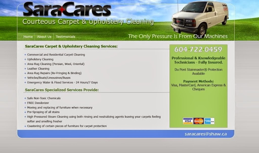 SaraCares Carpet & Upholstery Cleaning Surrey | 10438 148 St #111, Surrey, BC V3R 8S9, Canada | Phone: (604) 722-0459
