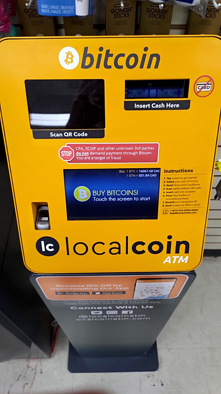 Localcoin Bitcoin ATM | 4205 Keele St, North York, ON M3J 3T8, Canada | Phone: (877) 412-2646