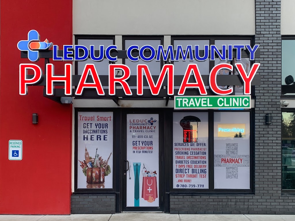 Leduc Community Pharmacy & Travel Clinic | 4809 43a Ave #105, Leduc, AB T9E 8J6, Canada | Phone: (780) 739-7711