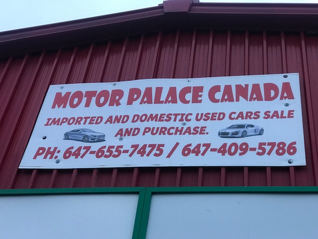 Motor Palace Canada | 8039 Trafalgar Rd, Halton Hills, ON L0P, Canada | Phone: (647) 655-7475