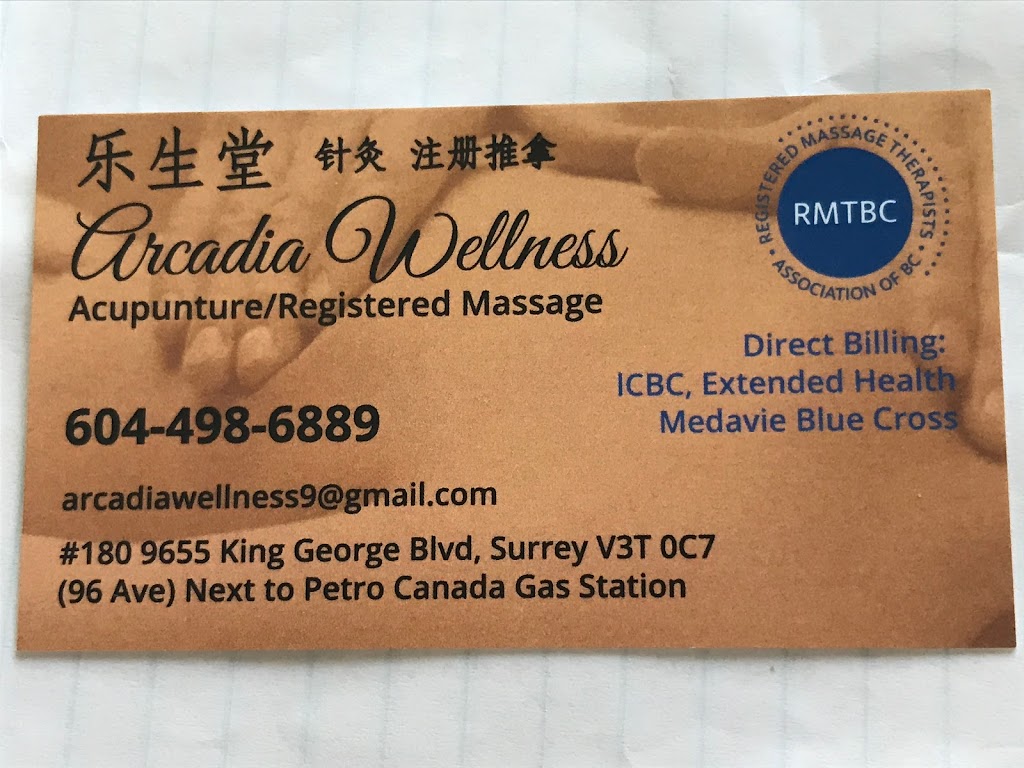 Arcadia Wellness | 180- 9655 King George Blvd, Surrey, BC V3T 0C7, Canada | Phone: (604) 498-6889