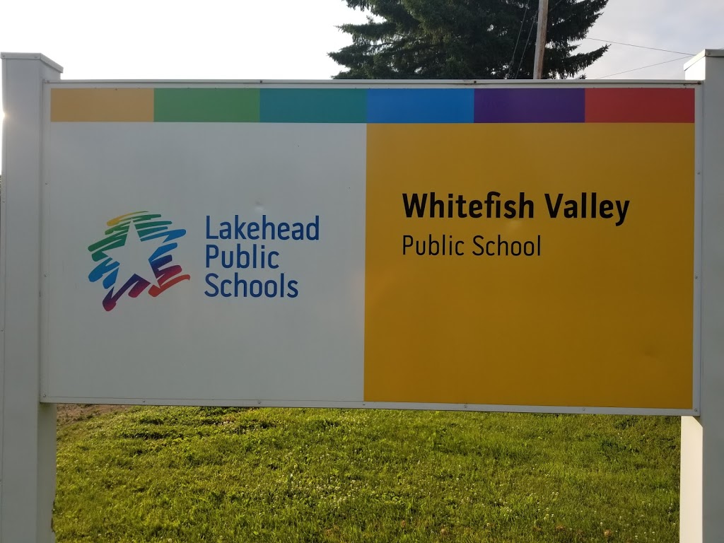 Whitefish Valley Public School | ON-595, Kakabeka Falls, ON P0T 1W0, Canada | Phone: (807) 475-3181