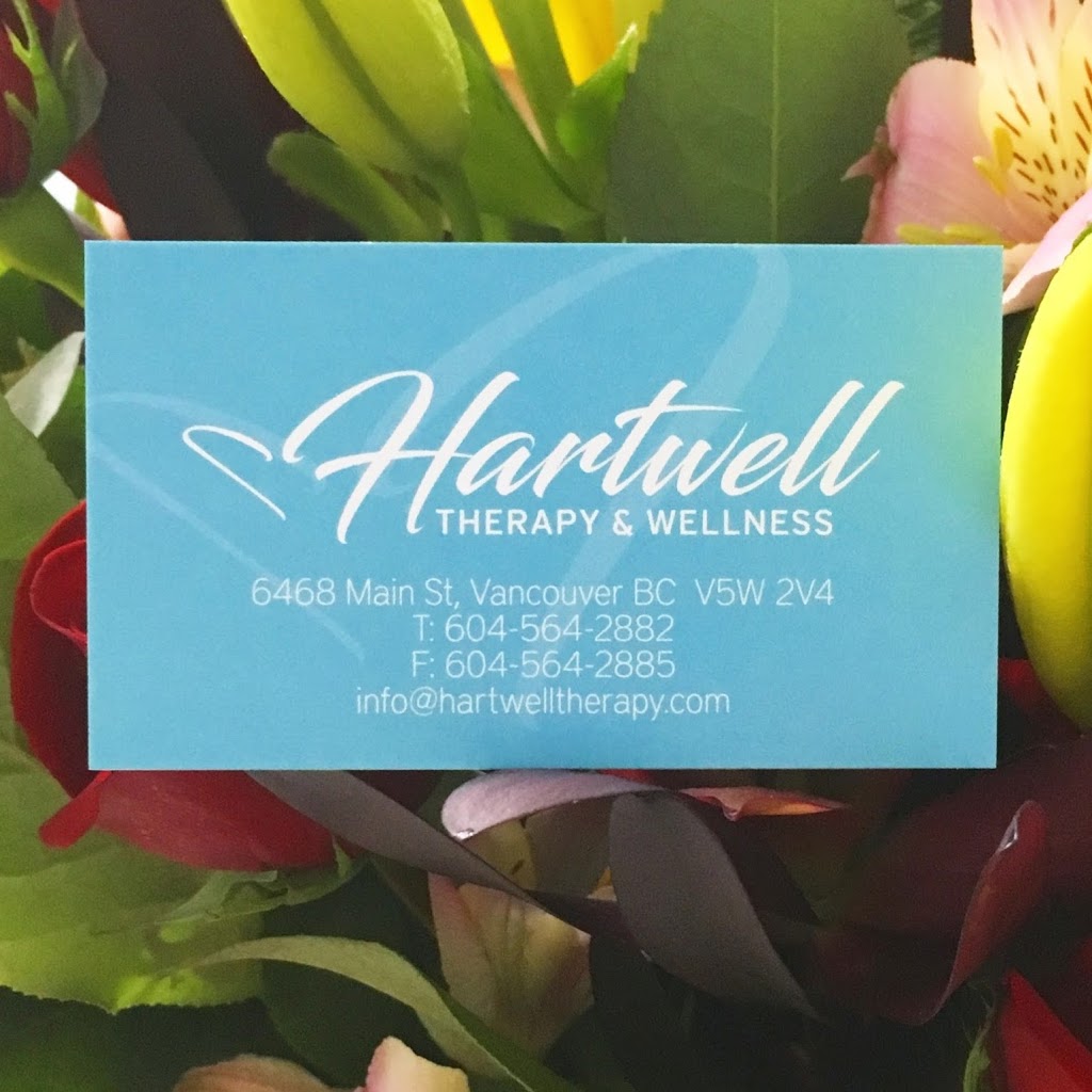 Hartwell Therapy and Wellness | 6468 Main St, Vancouver, BC V5W 2V4, Canada | Phone: (604) 564-2882