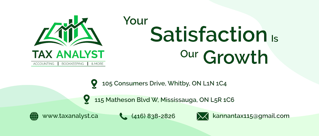 Tax Analyst | 115 Matheson Blvd W, Mississauga, ON L5R 1C6, Canada | Phone: (416) 838-2826