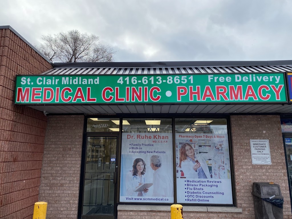 St. Clair Midland Pharmacy & Medical Clinic | 3655 St Clair Ave E, Scarborough, ON M1M 1T1, Canada | Phone: (416) 613-8651