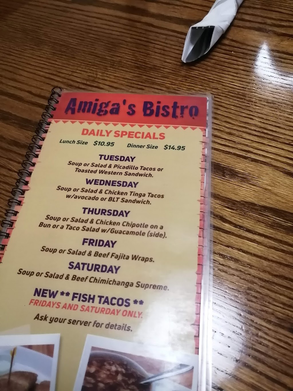 Amigas Bistro | 32 Norfolk St S, Simcoe, ON N3Y 2V9, Canada | Phone: (519) 428-1028