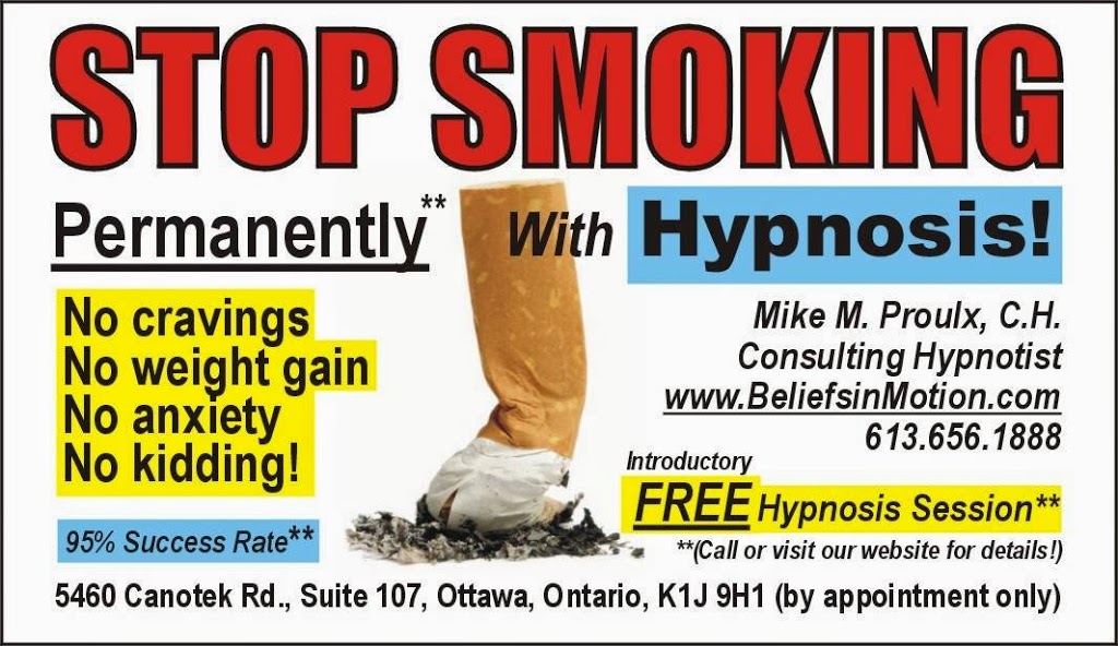 A Stop Smoking Hypnosis | 5460 Canotek Rd, Gloucester, ON K1J 9H1, Canada | Phone: (613) 656-1888