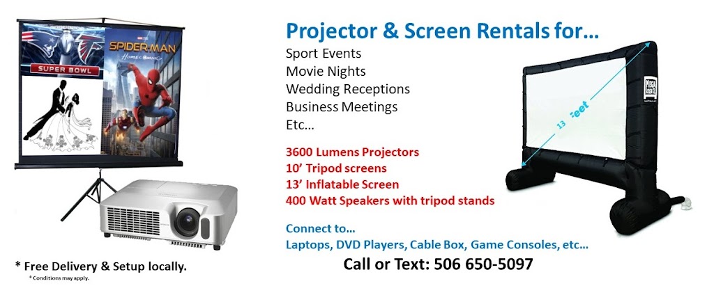 Projector Rentals | 19 Queensbury Dr, Quispamsis, NB E2E 5B5, Canada | Phone: (506) 650-5097