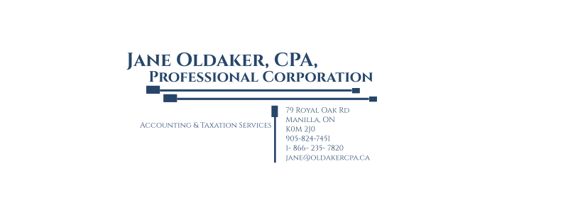 Jane Oldaker, CPA, Professional Corporation | 79 Royal Oak Rd, Manilla, ON K0M 2J0, Canada | Phone: (866) 235-7820