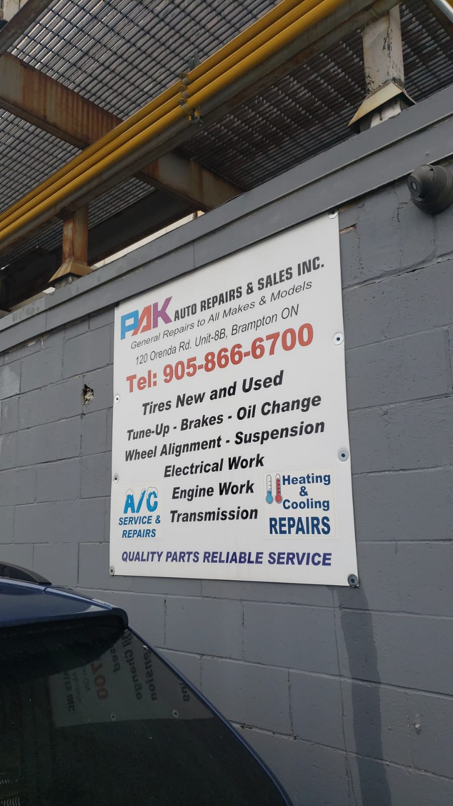 Pak Auto Repairs and Sales Inc. | 120 Orenda Rd Unit 8B Unit 8B, Brampton, ON L6W 1W2, Canada | Phone: (905) 866-6700