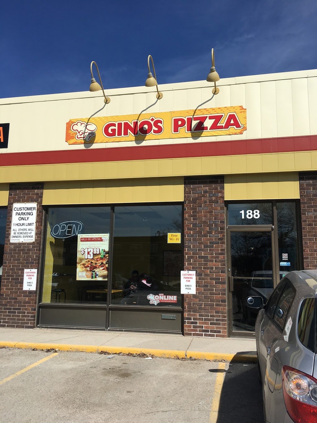 Ginos Pizza | 188 Ontario St, Stratford, ON N5A 3H4, Canada | Phone: (866) 310-4466