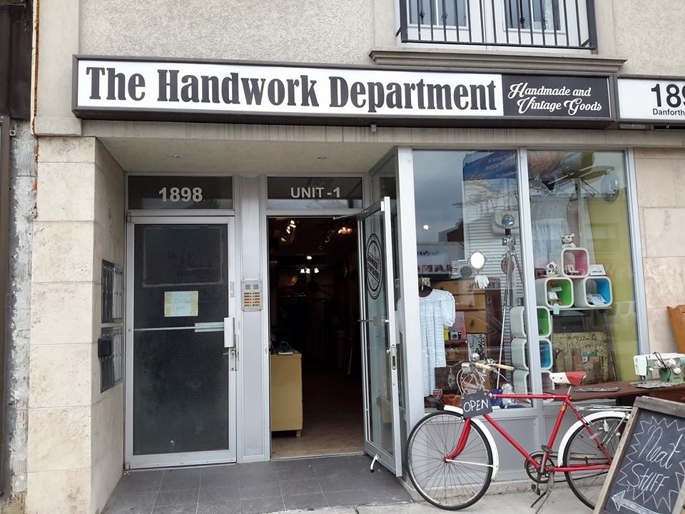 The Handwork Department | 1884 Danforth Ave, Toronto, ON M4C 1J4, Canada | Phone: (647) 351-5250