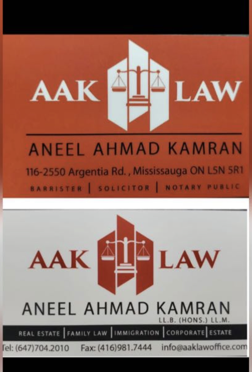 AAK LAW OFFICE | 2550 Argentia Rd #116, Mississauga, ON L5N 5R1, Canada | Phone: (647) 704-2010