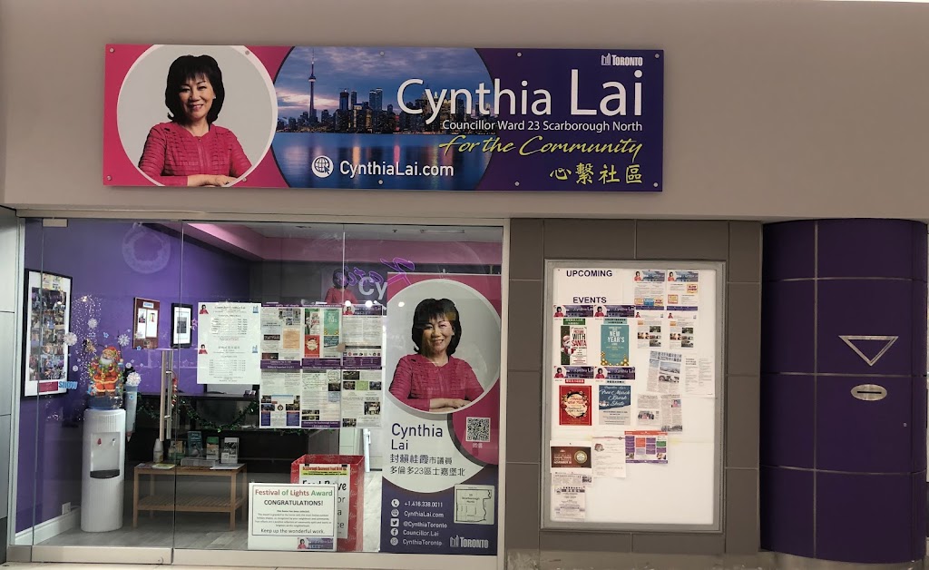 Councillor Cynthia Lai Community Office | 1571 Sandhurst Cir Unit193, Scarborough, ON M1V 1V2, Canada | Phone: (416) 338-0011