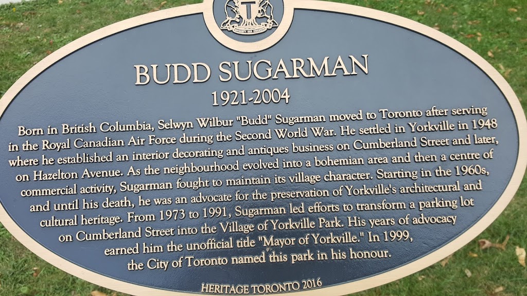 Budd Sugarman Park | 955 Yonge St, Toronto, ON M4W, Canada