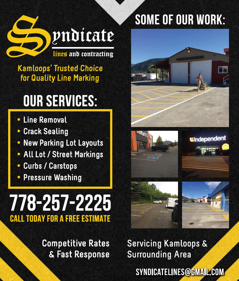 Syndicate Lines & Contracting | 451 Dairy Rd, Kamloops, BC V2B 8N5, Canada | Phone: (250) 319-2259