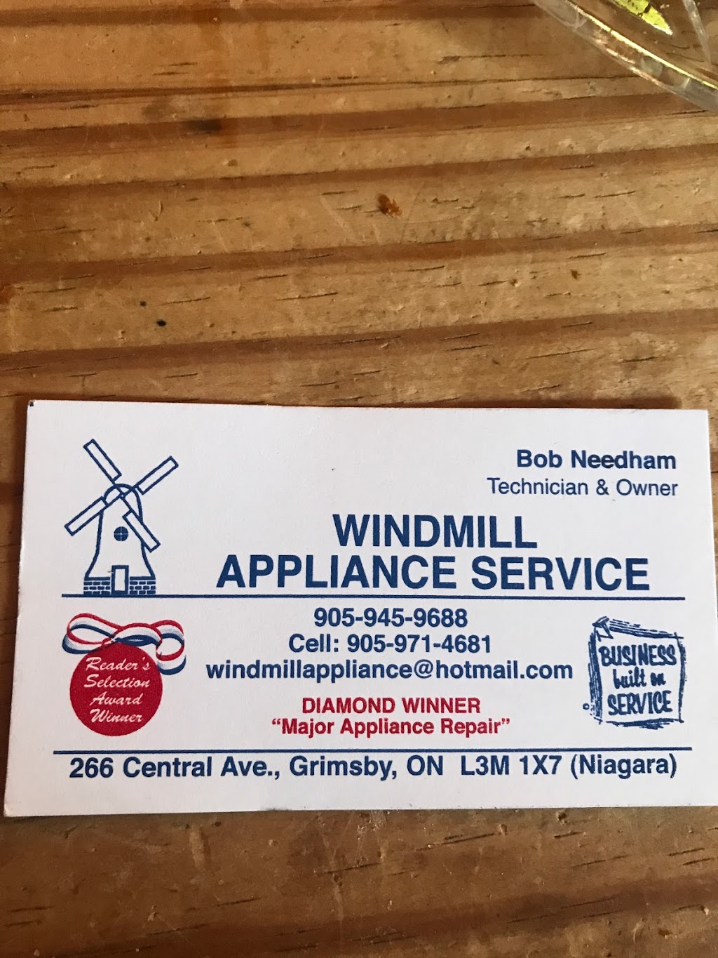 Windmill Appliance Service | 266 Central Ave, Grimsby, ON L3M 1X7, Canada | Phone: (905) 945-9688