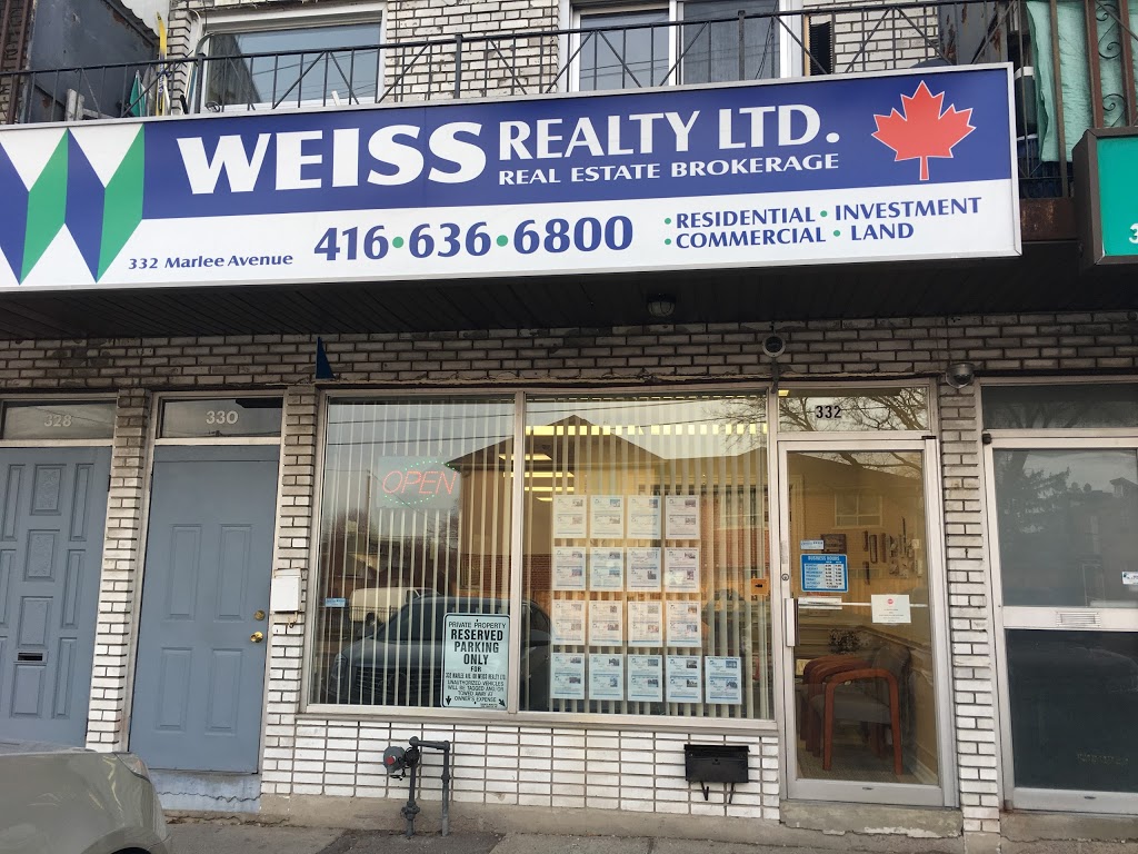 Weiss Realty Ltd | 332 Marlee Ave, North York, ON M6B 3H8, Canada | Phone: (416) 636-6800