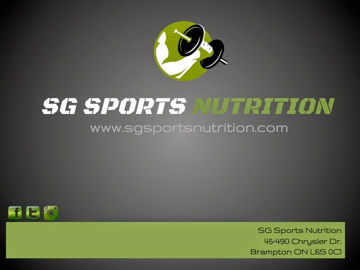 SG Sports Nutrition | 490 Chrysler Dr, Brampton, ON L6S 2M3, Canada | Phone: (905) 458-2200